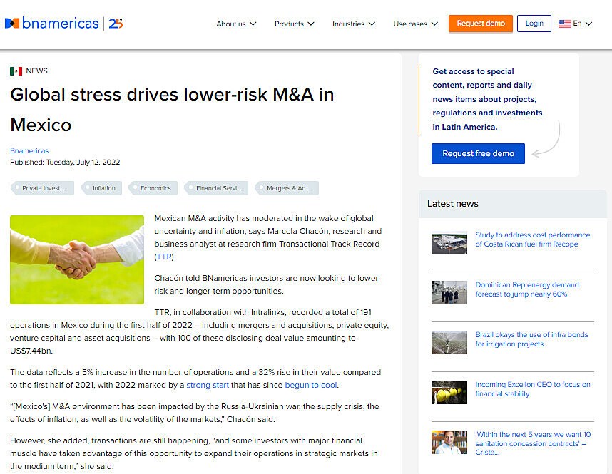 Global stress drives lower-risk M&A in Mexico